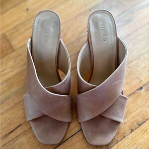 Nisolo Women's Brown Cross-Strap Mules